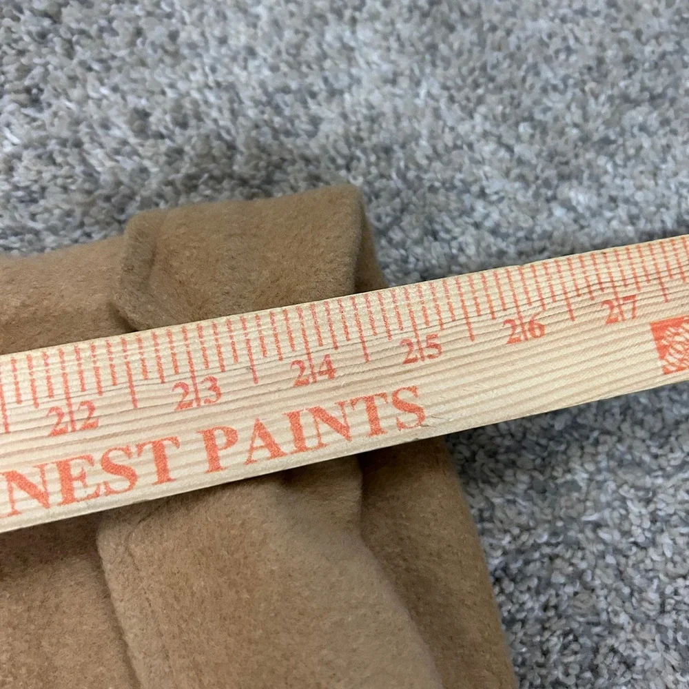 Brooks Brothers Overcoat 40R Tan Camel Hair Double Breasted Polo Coat Vintage - Picture 7 of 16